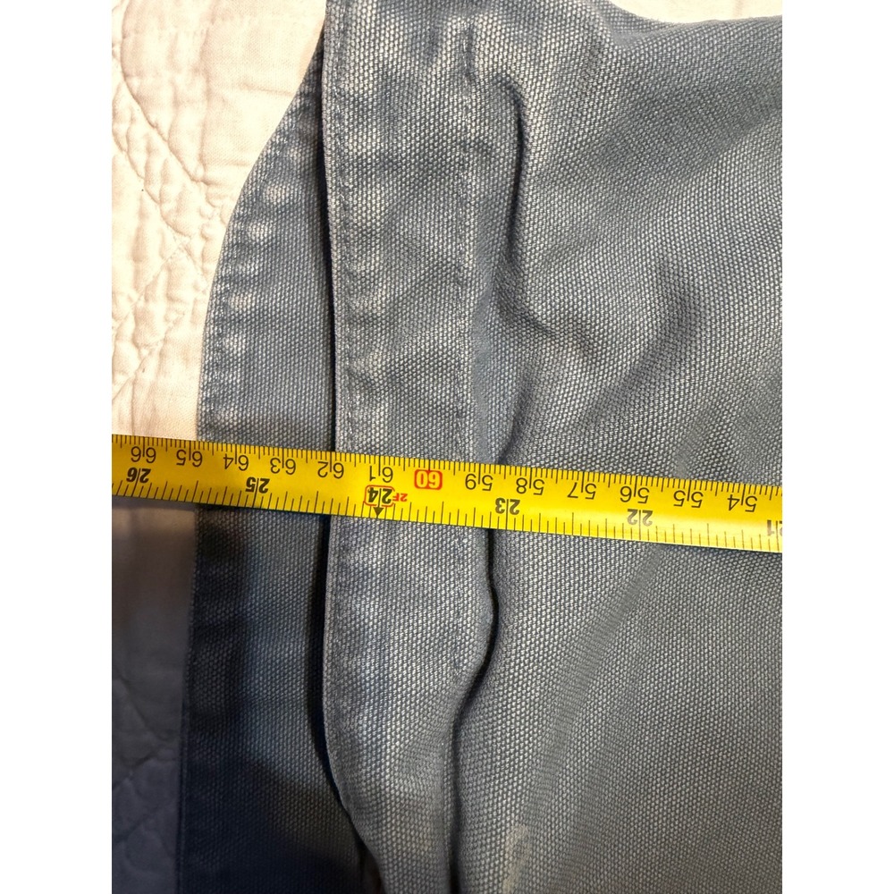 Carhartt WJ141 Sierra Jacket Women Small Blue Sherpa Lined Hooded Duck Coat - Picture 12 of 13